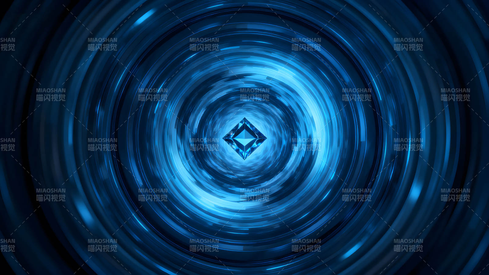 蓝色漩涡钻石引人入胜的视觉效果图片