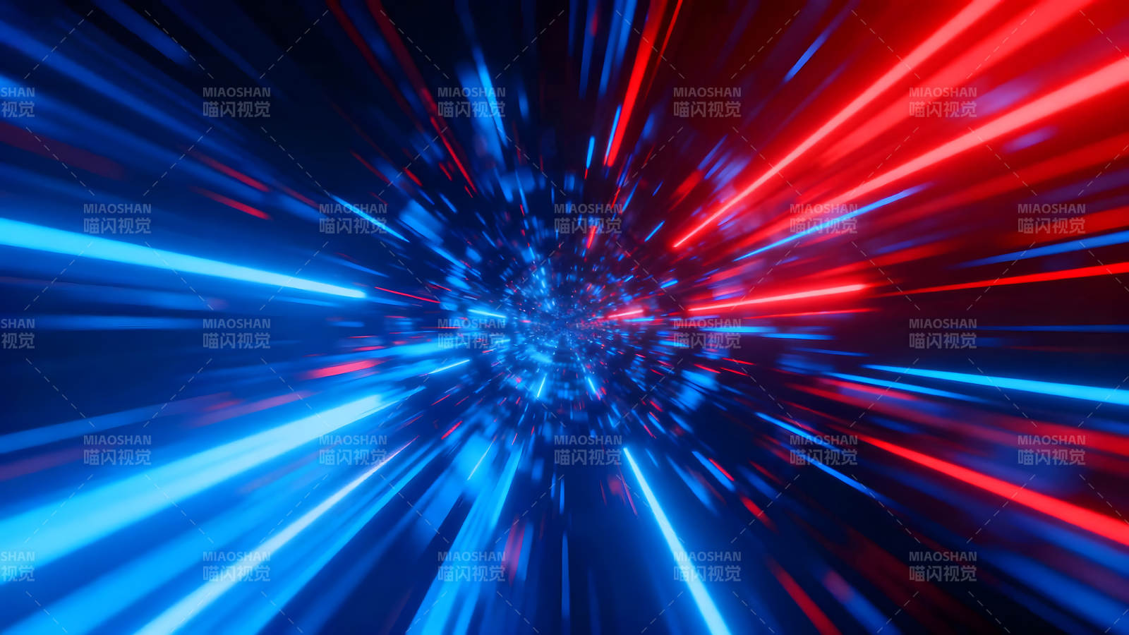 穿越时空的红蓝光线图片