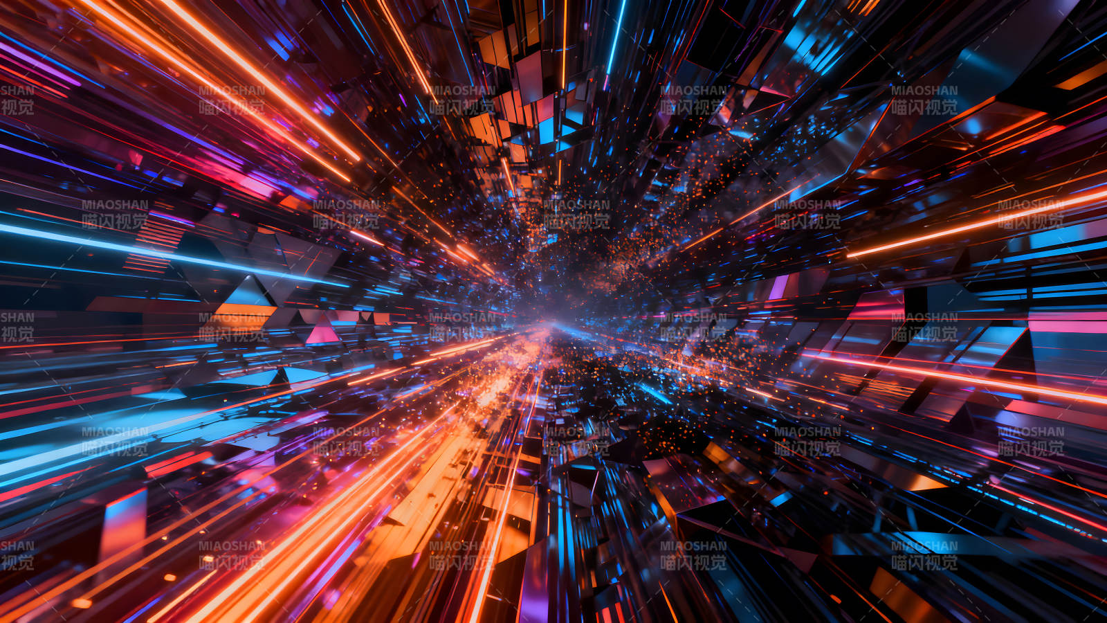 抽象科技空间感光线特效图片