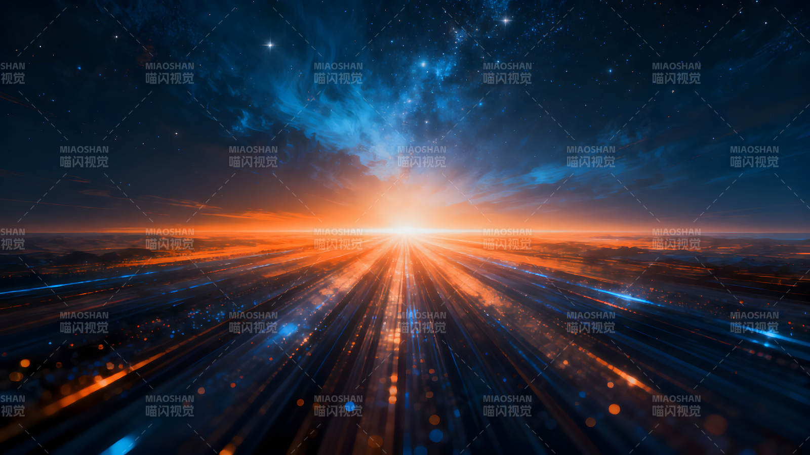 宇宙奇观光芒万丈绚丽星空图片