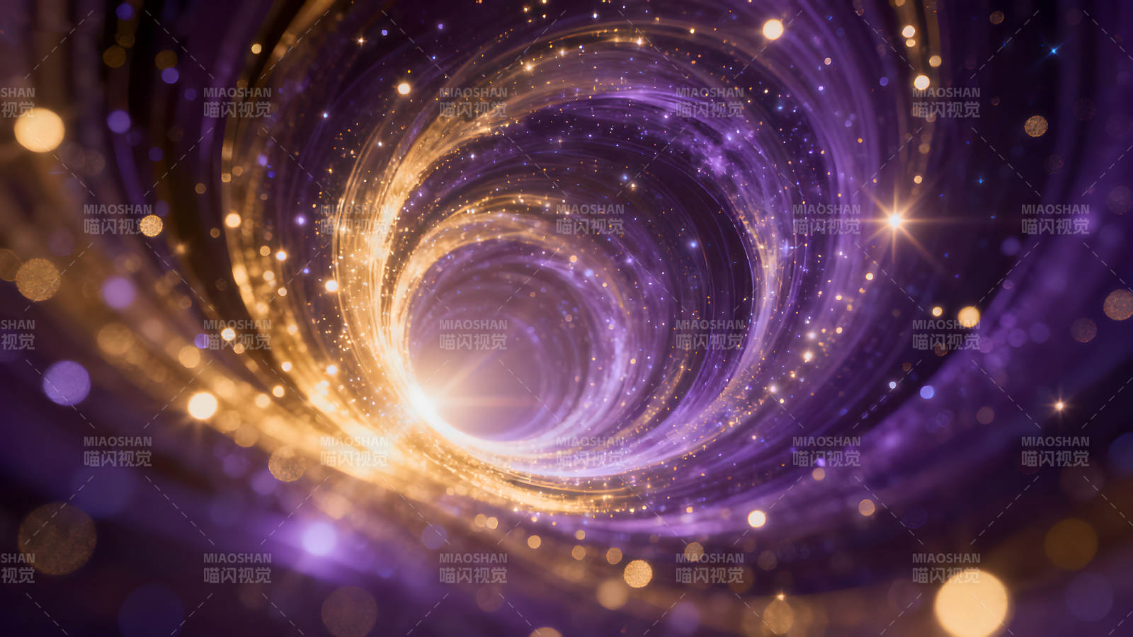 梦幻星空隧道璀璨光芒图片