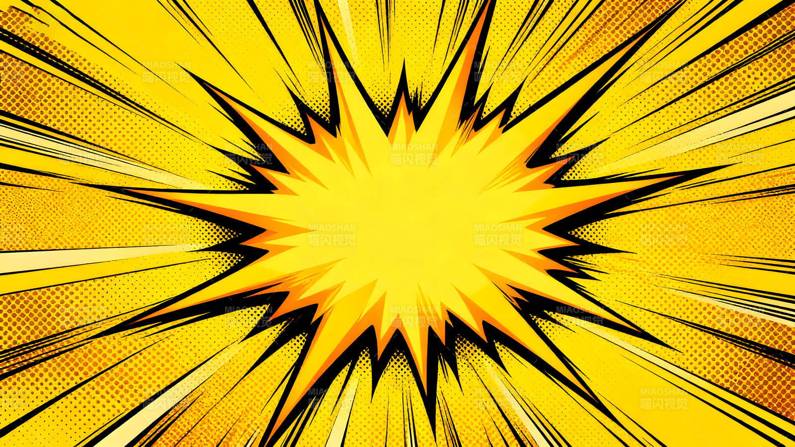 漫画风格爆炸特效图图片