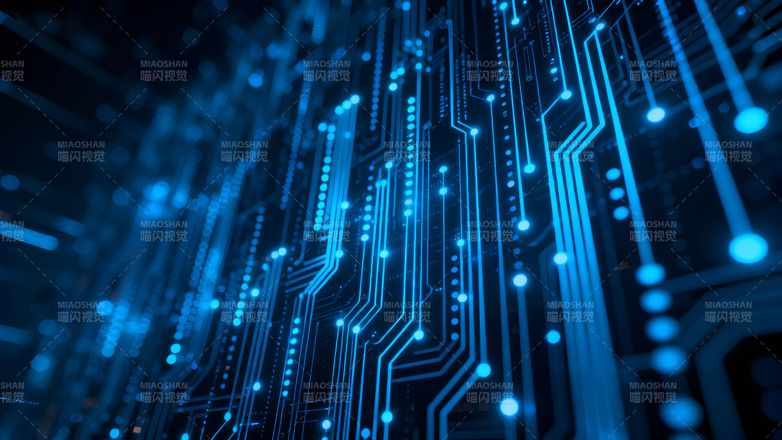 电路板发光特效图片