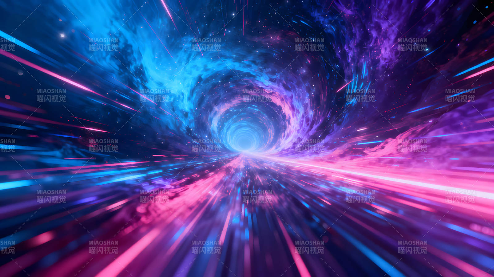 星空隧道绚丽色彩宇宙之旅图片