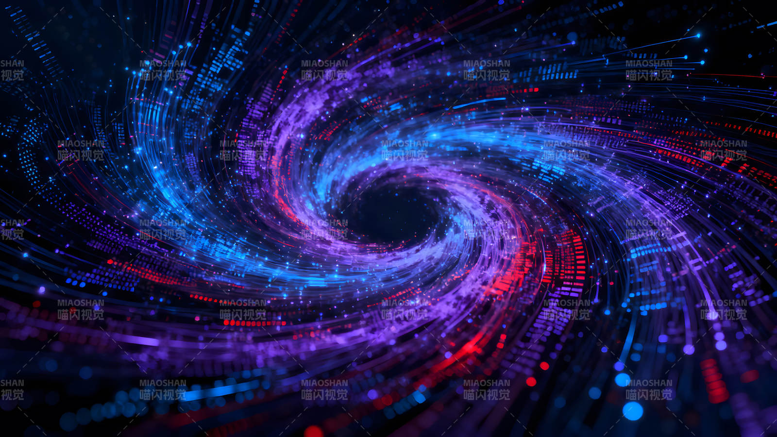 炫酷的数据漩涡图片