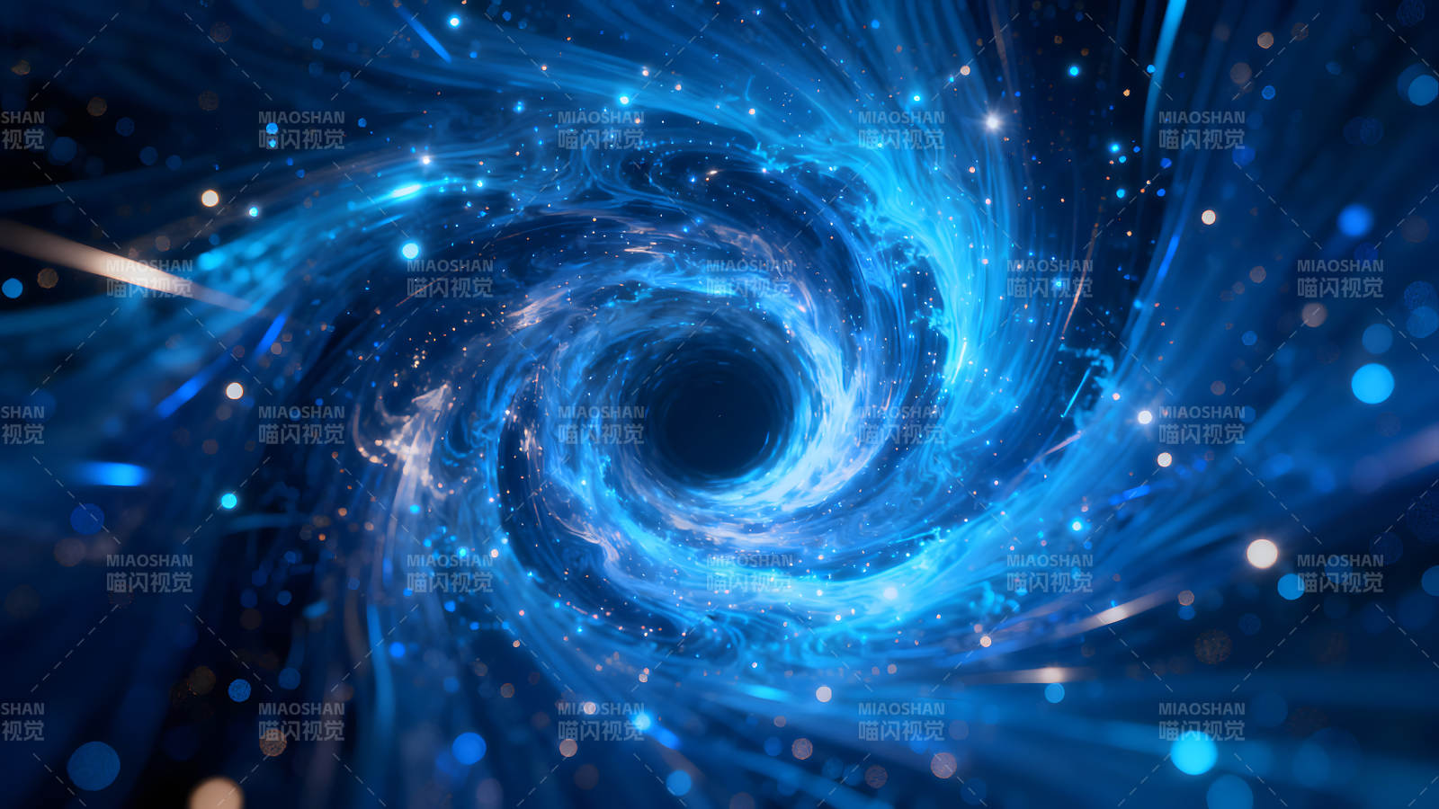 宇宙星云涡流黑洞星光绽放图片