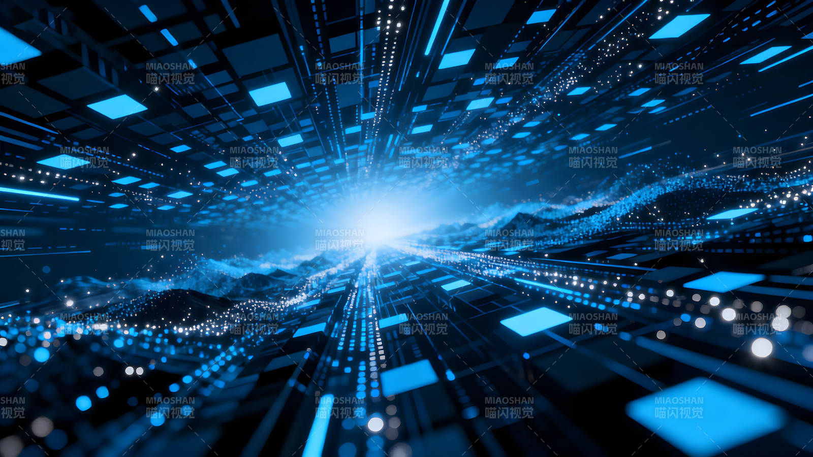 数字科技宇宙隧道抽象视觉图片