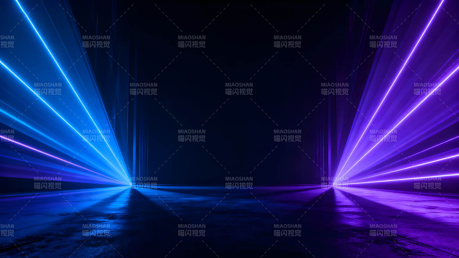 未来感光线营造抽象空间图片