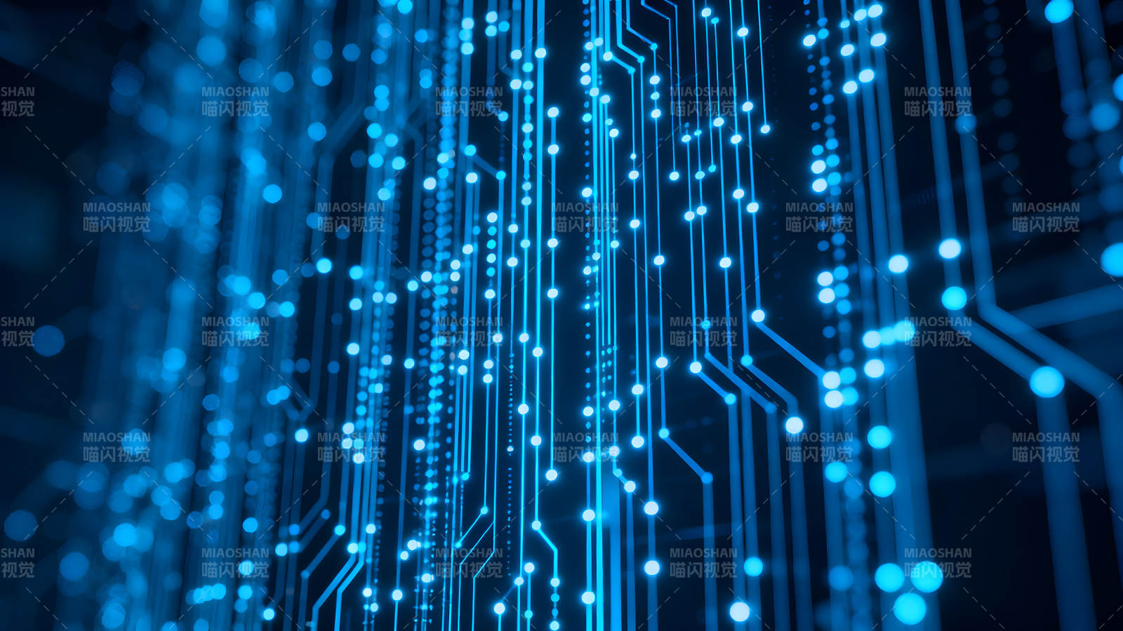 电路板蓝光特效图图片