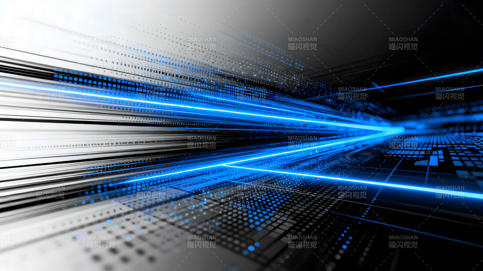 抽象科技蓝光动态数据图片