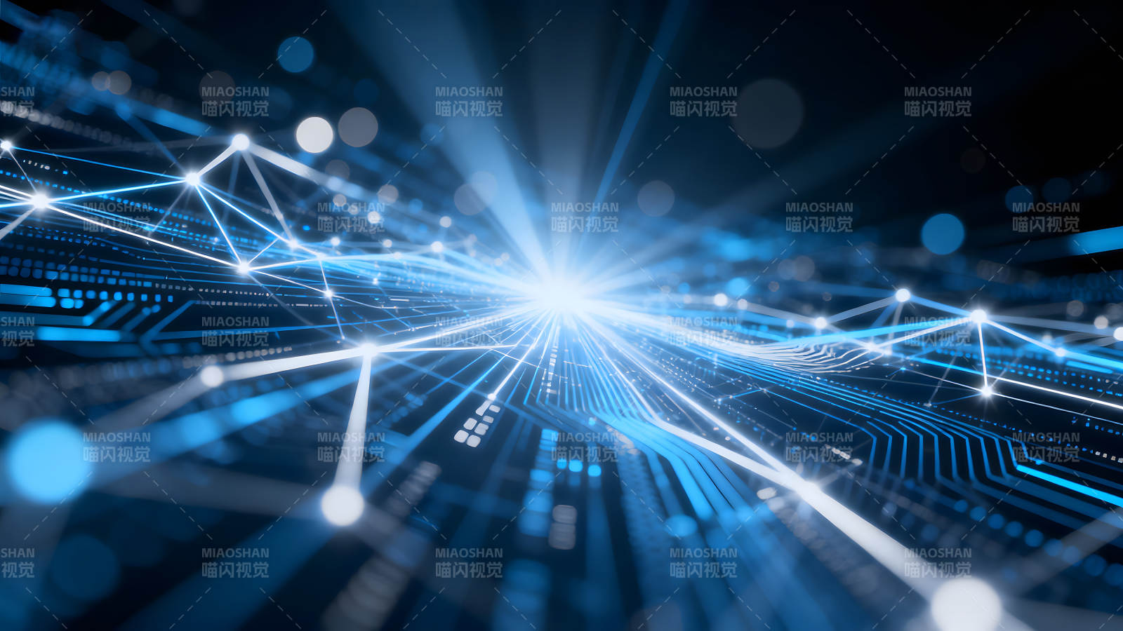 数字连接与数据传输的抽象图景图片