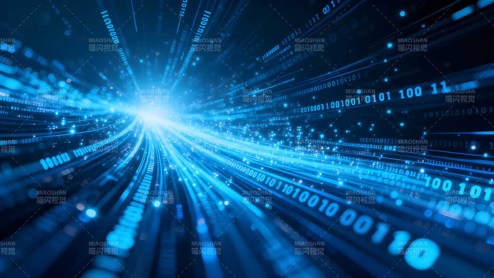 数据传输的数字科技景象图片