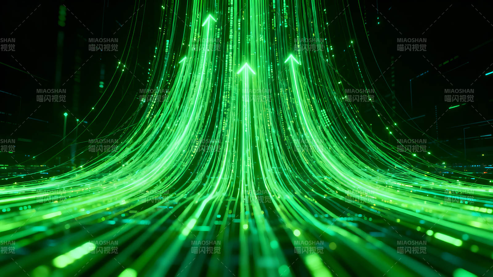 数据流向上发展象征着科技进步图片