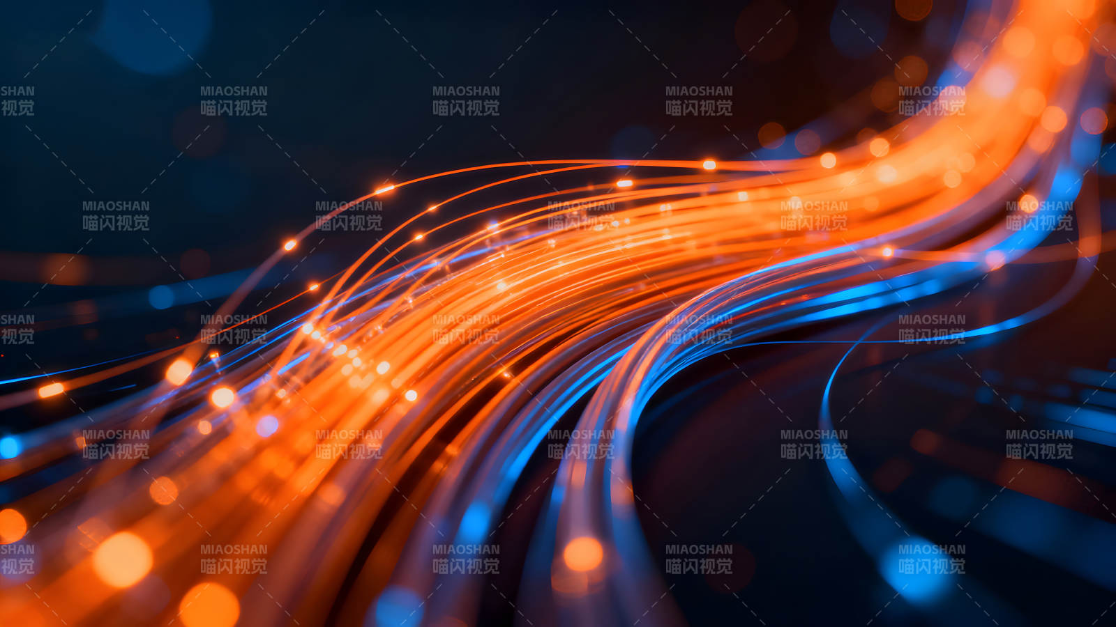 光纤网络数据传输科技感图片