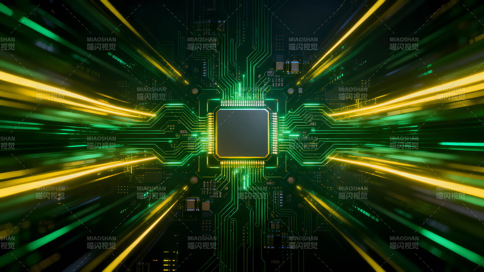 电路板中心处理器高速传输图像图片