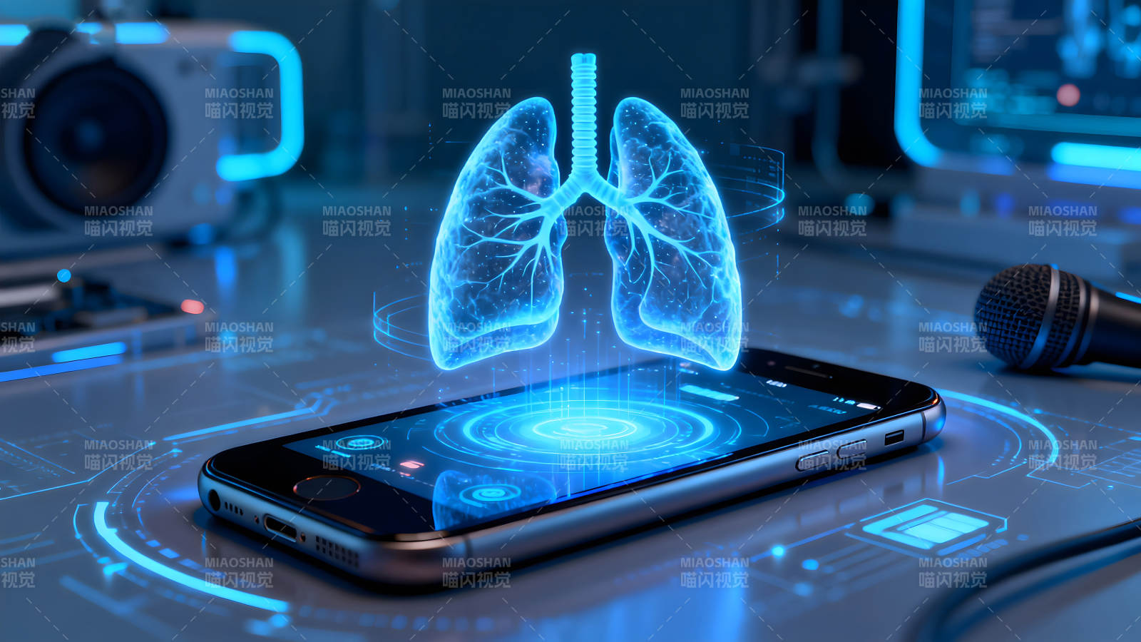 数字科技肺部健康检测图片