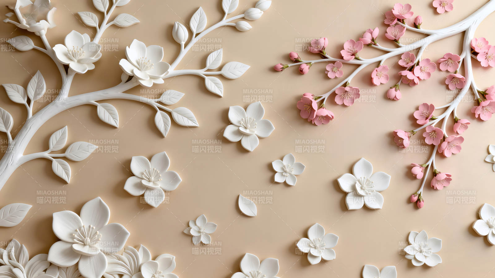 精美的花朵装饰图案图片