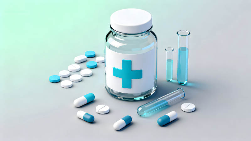 医药医疗保健药品实验药品元素图片