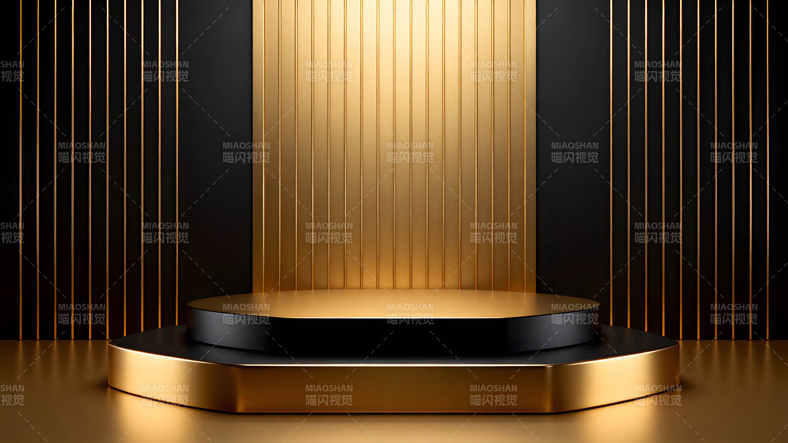 奢华金色展示台背景图片
