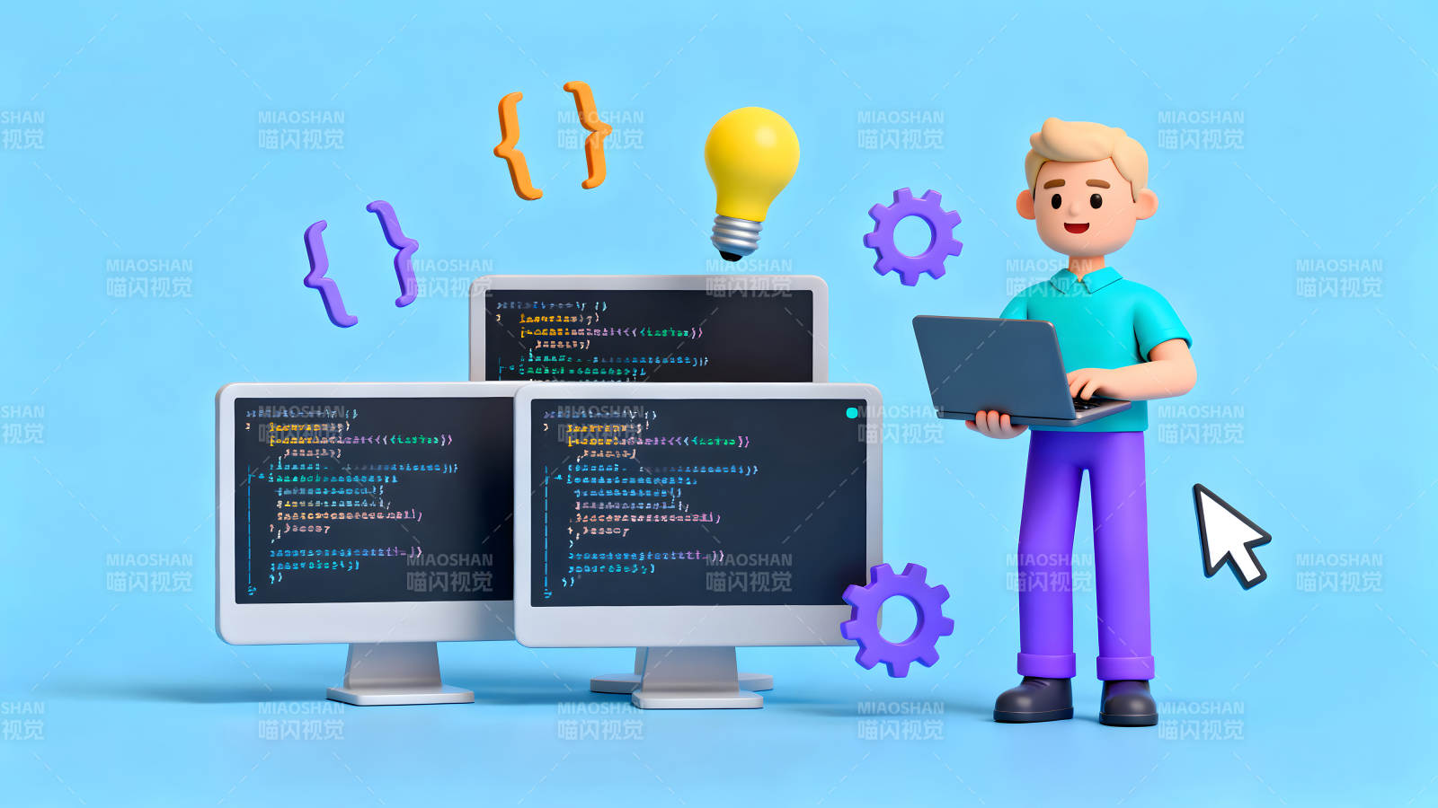 程序员编程开发场景展示图片
