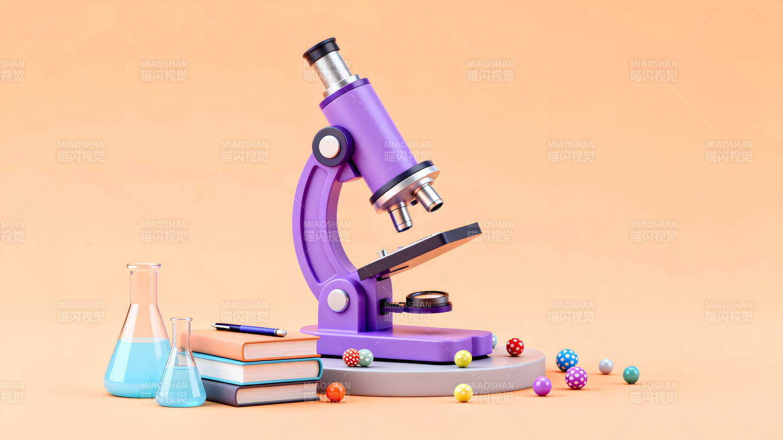 科学实验室的卡通渲染图片