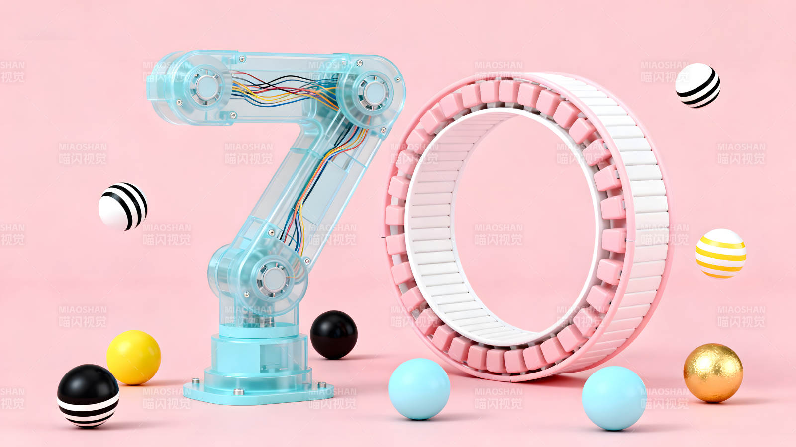 科技感70周年纪念设计图片