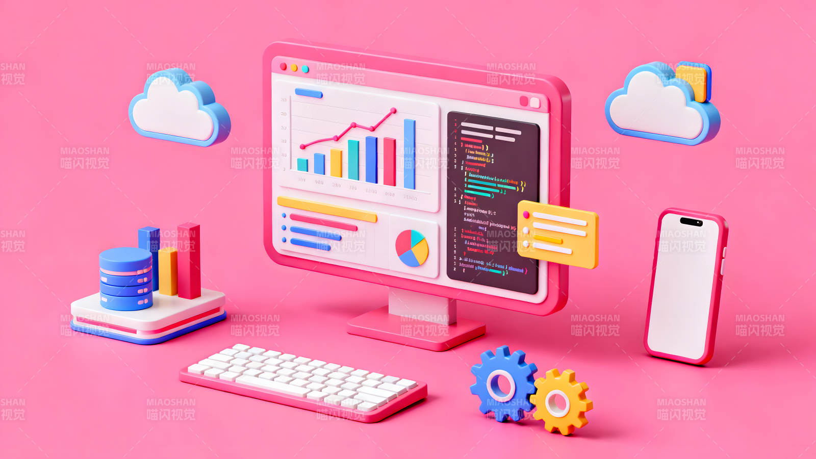 3D技术与数据分析的视觉呈现图片