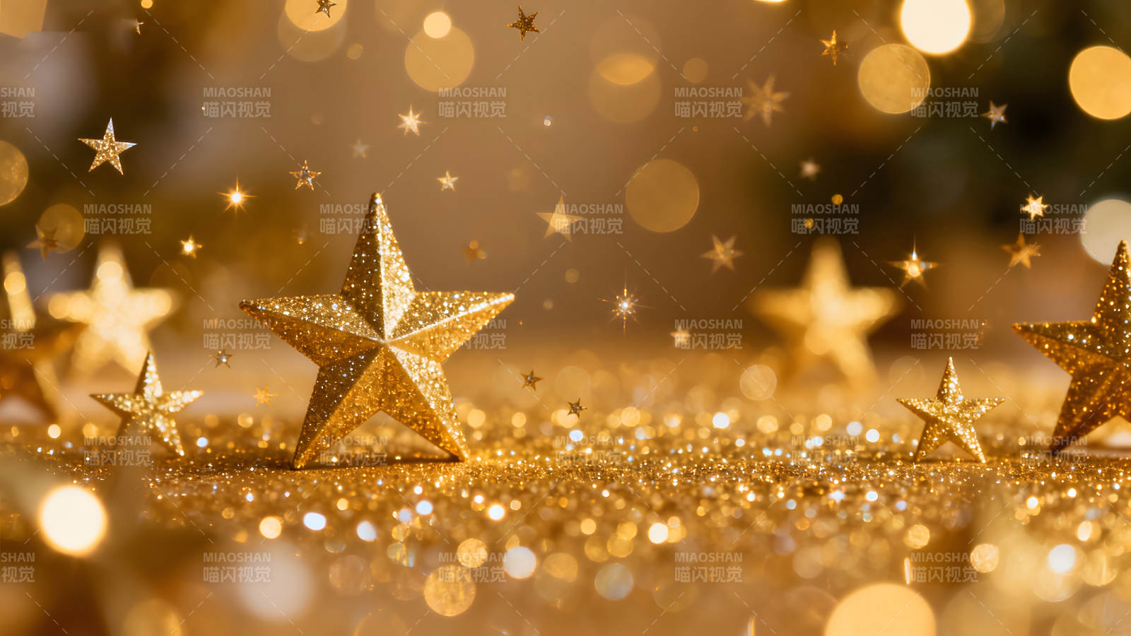 金色星星闪耀庆典图片