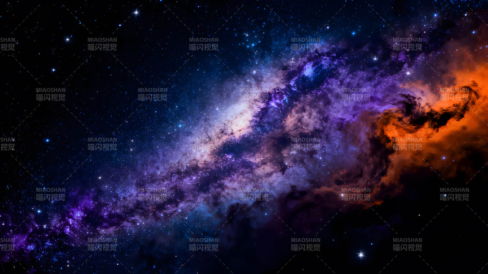 宇宙星云绚丽多彩的景象图片