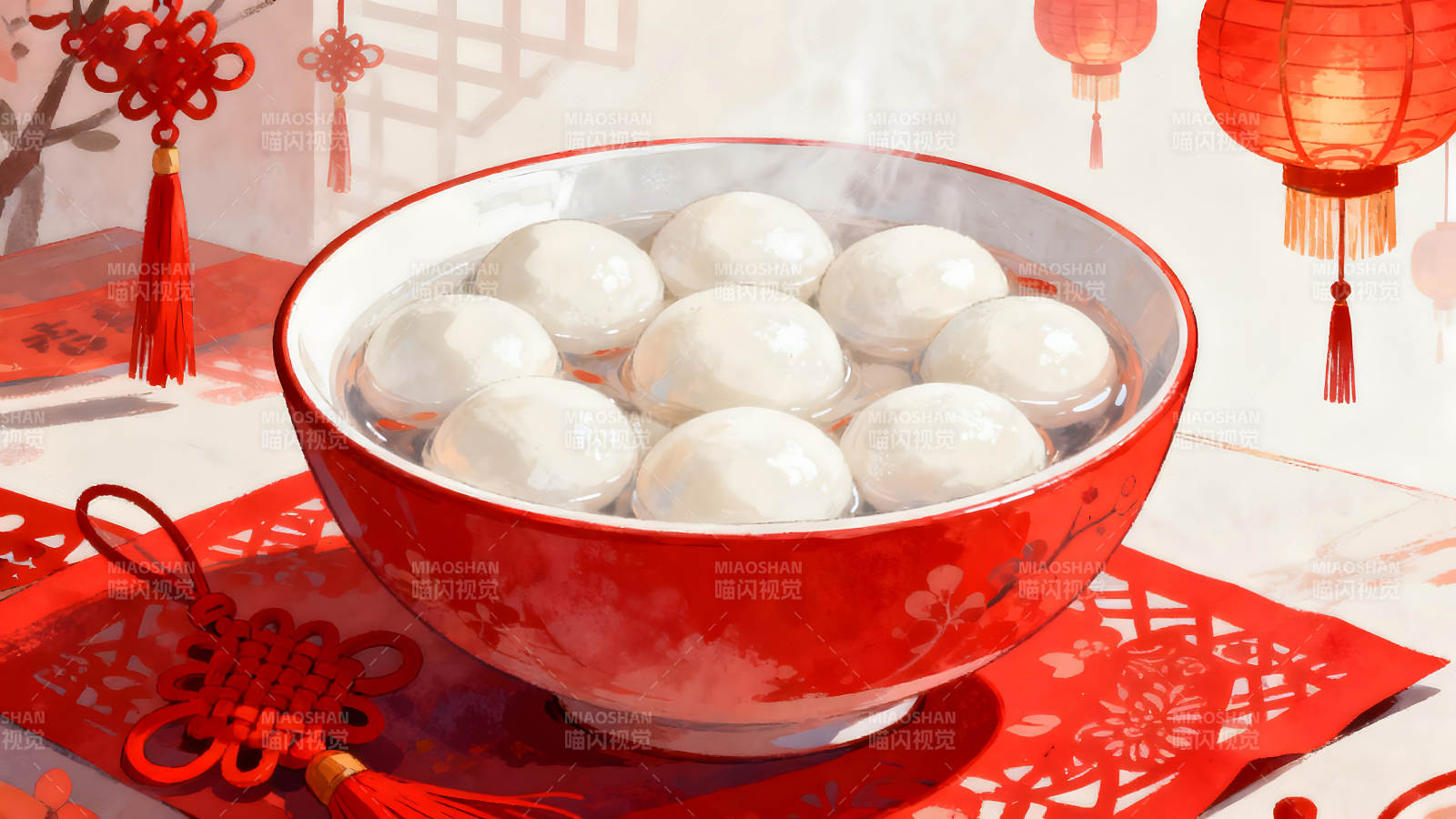 元宵佳节汤圆飘香图片