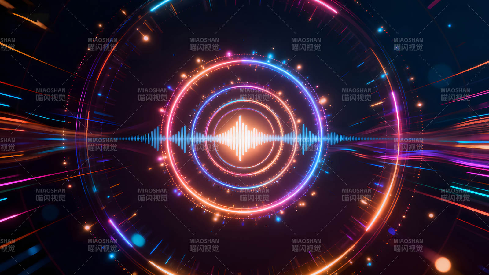 炫彩音效可视化动态图形图片