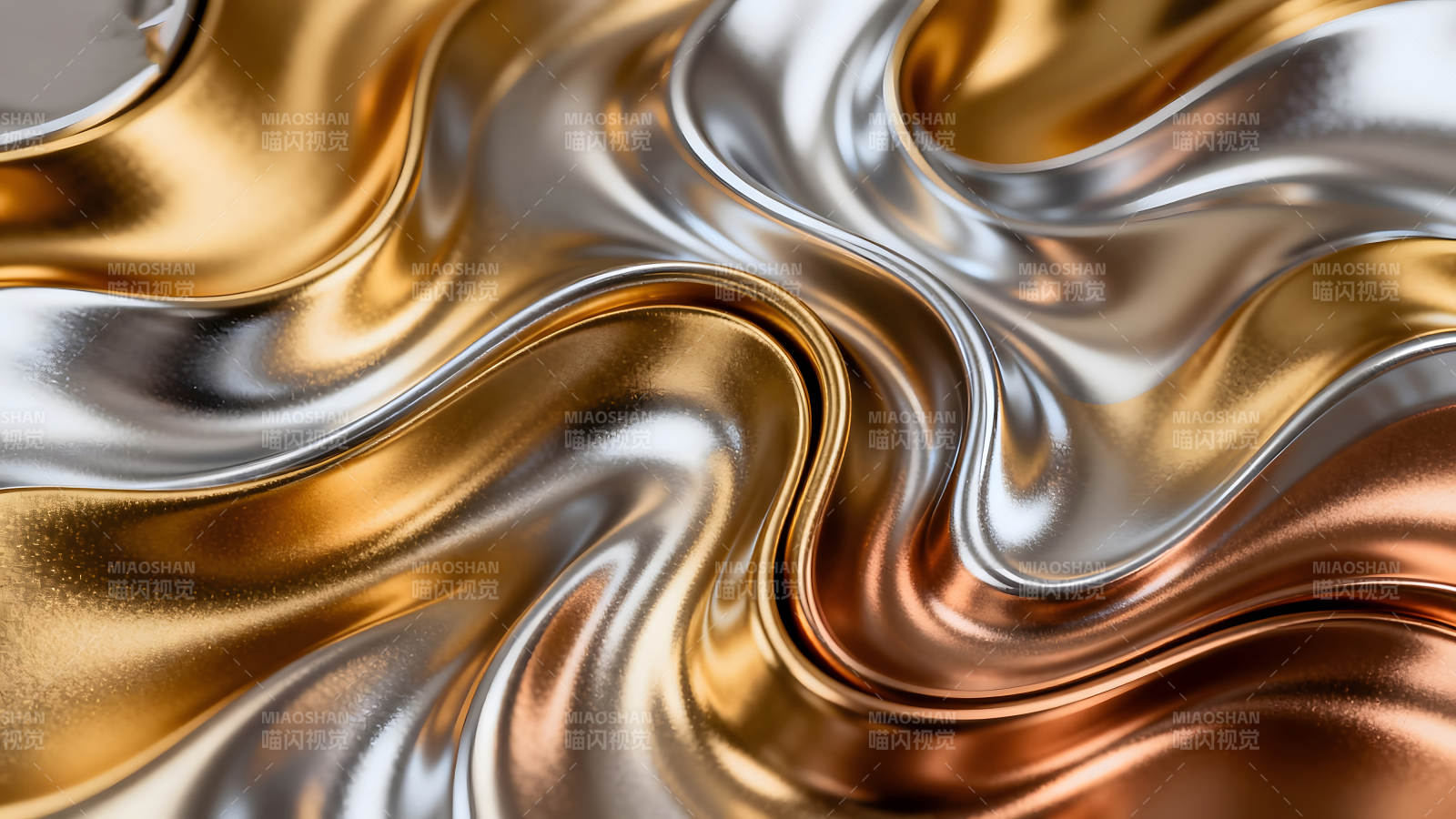 金属光泽流动纹理奢华质感视觉效果图片