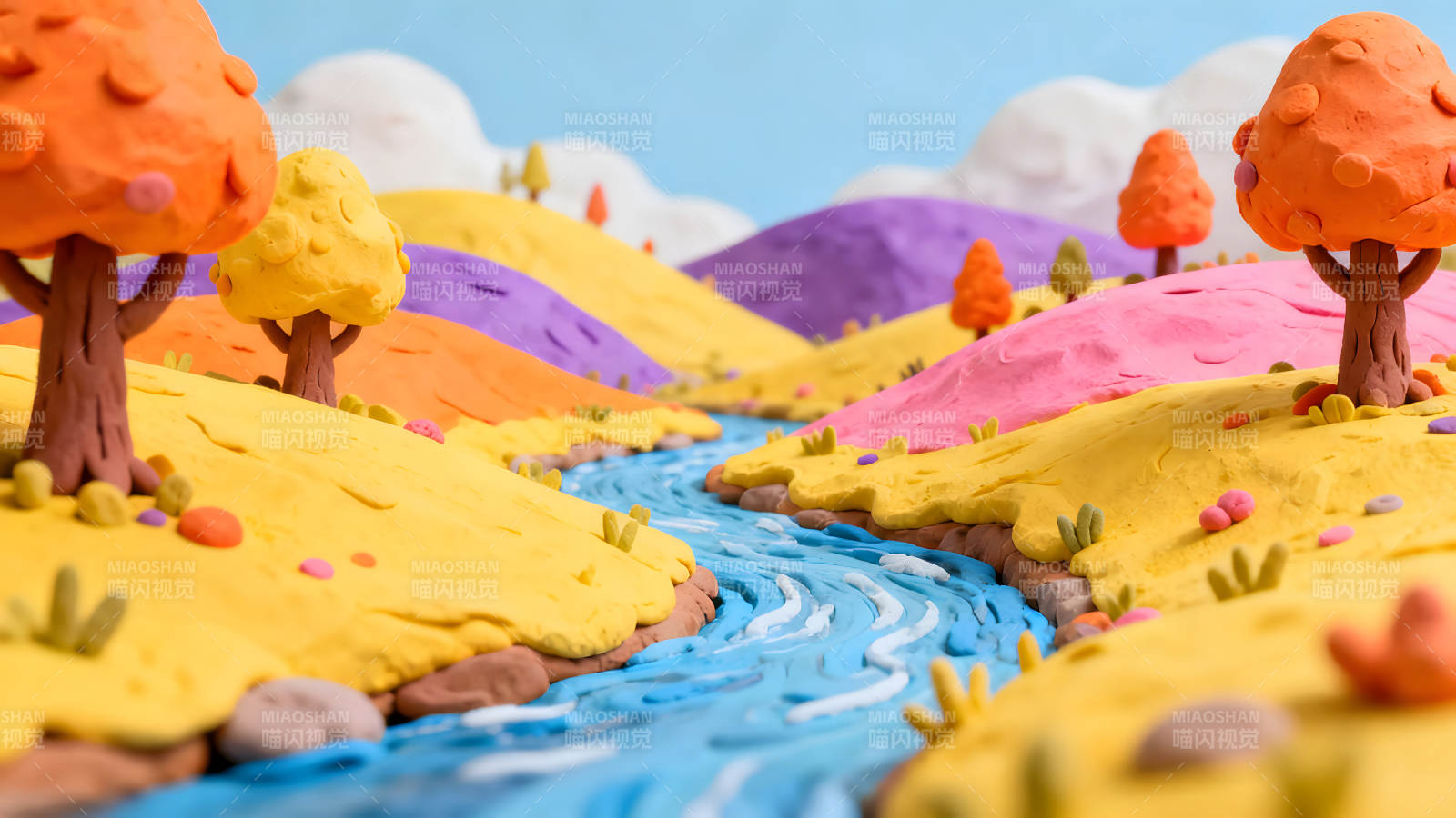 黏土制作的童话世界图片