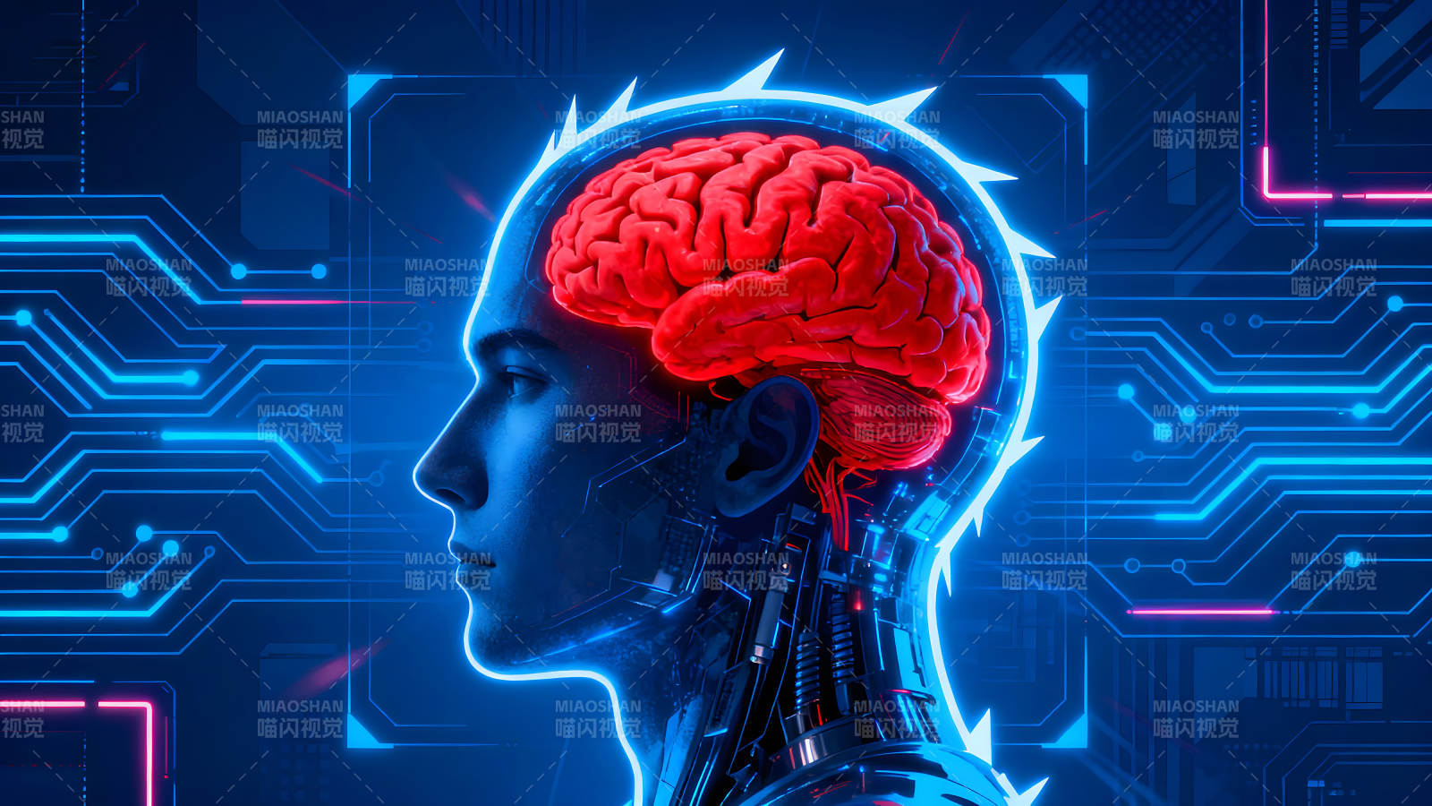 脑部科技呈现图片