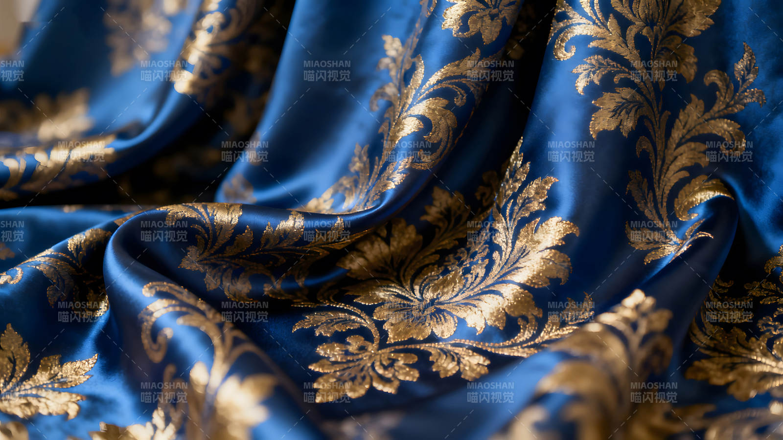 华丽丝绸金饰图案图片