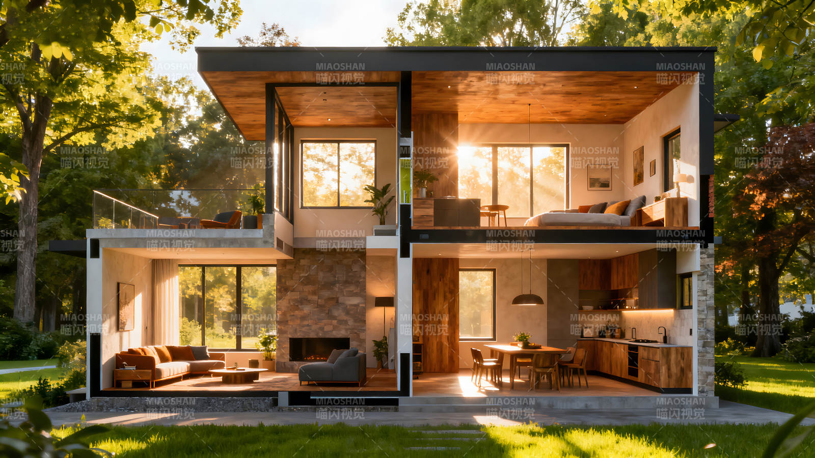 现代风格豪宅阳光通透设计图片