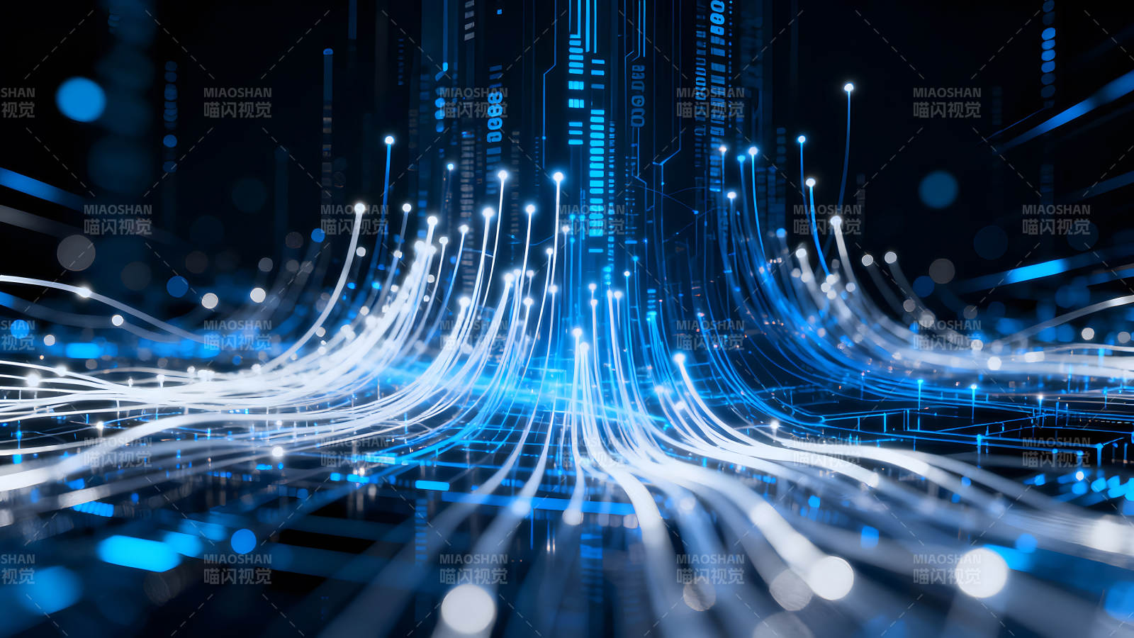 数据传输可视化科技感十足图片