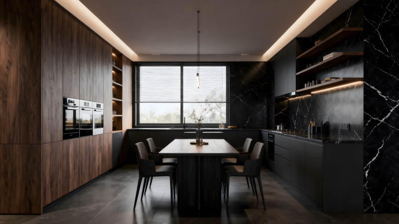 奢华现代厨房设计风格图片