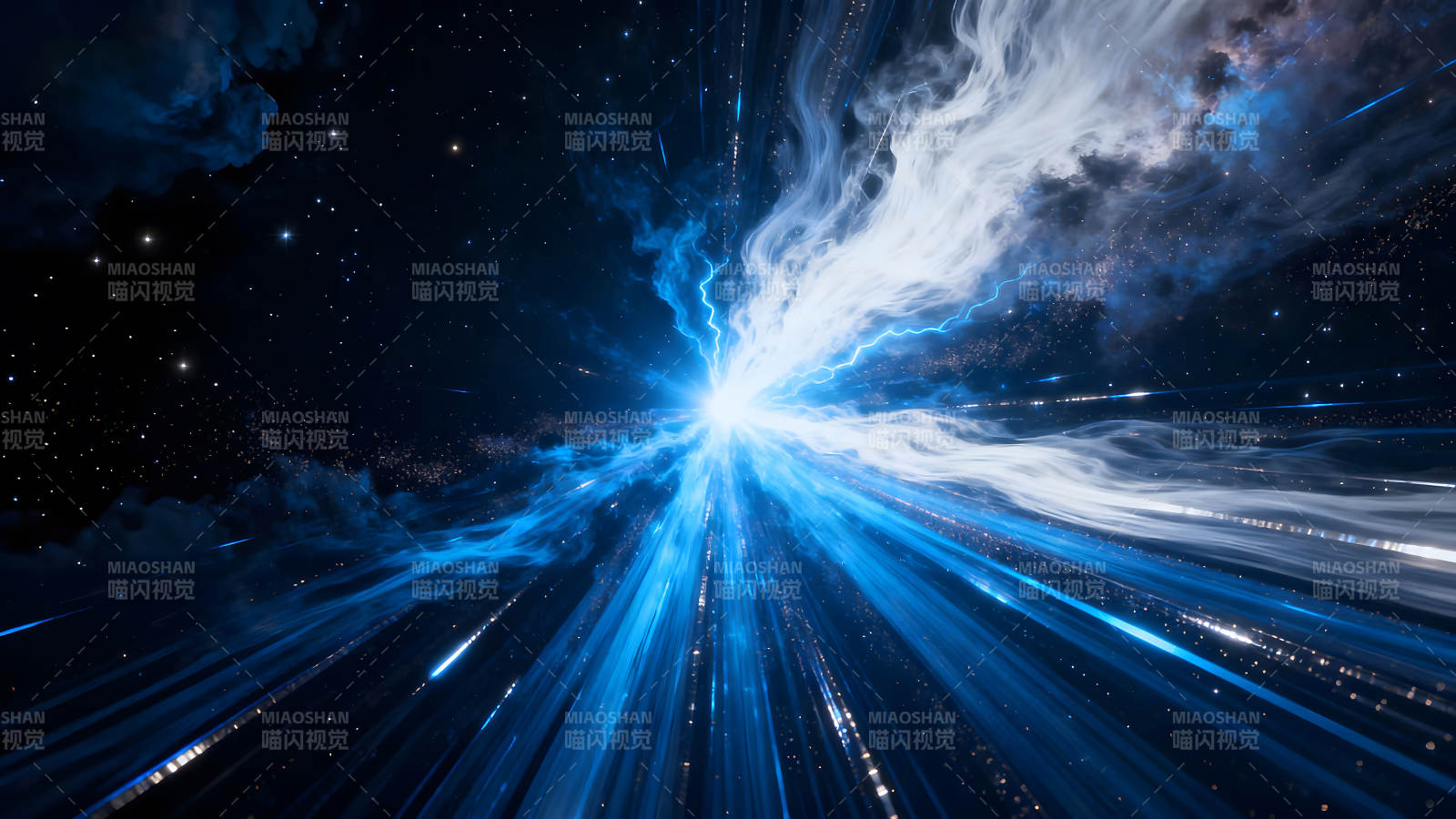 宇宙能量爆发星空奇观图片