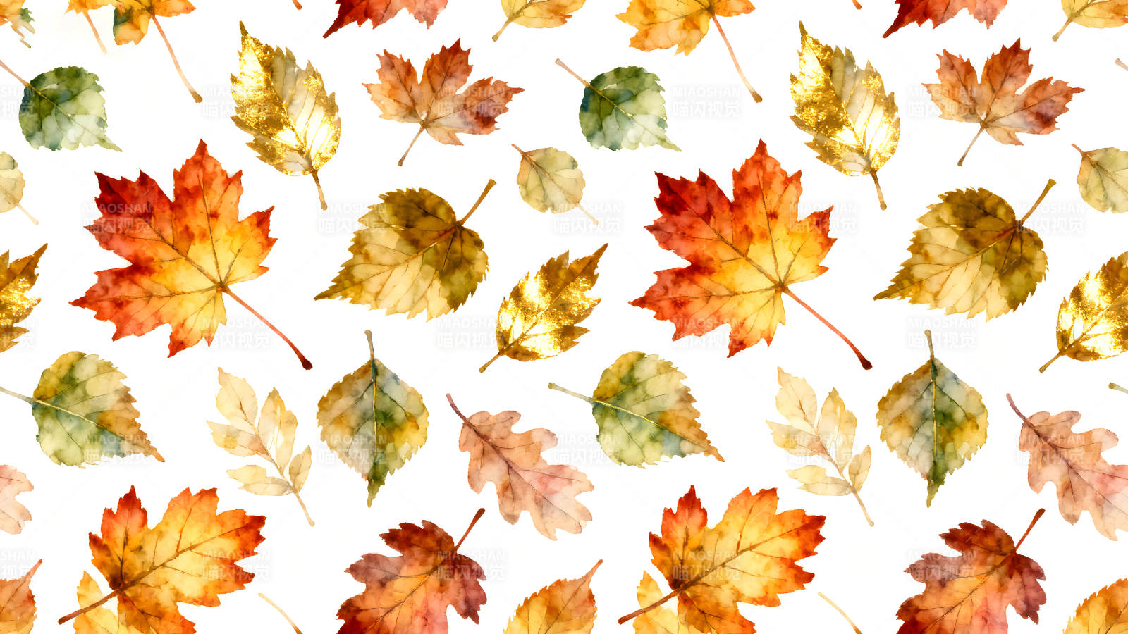 秋日落叶背景图案图片