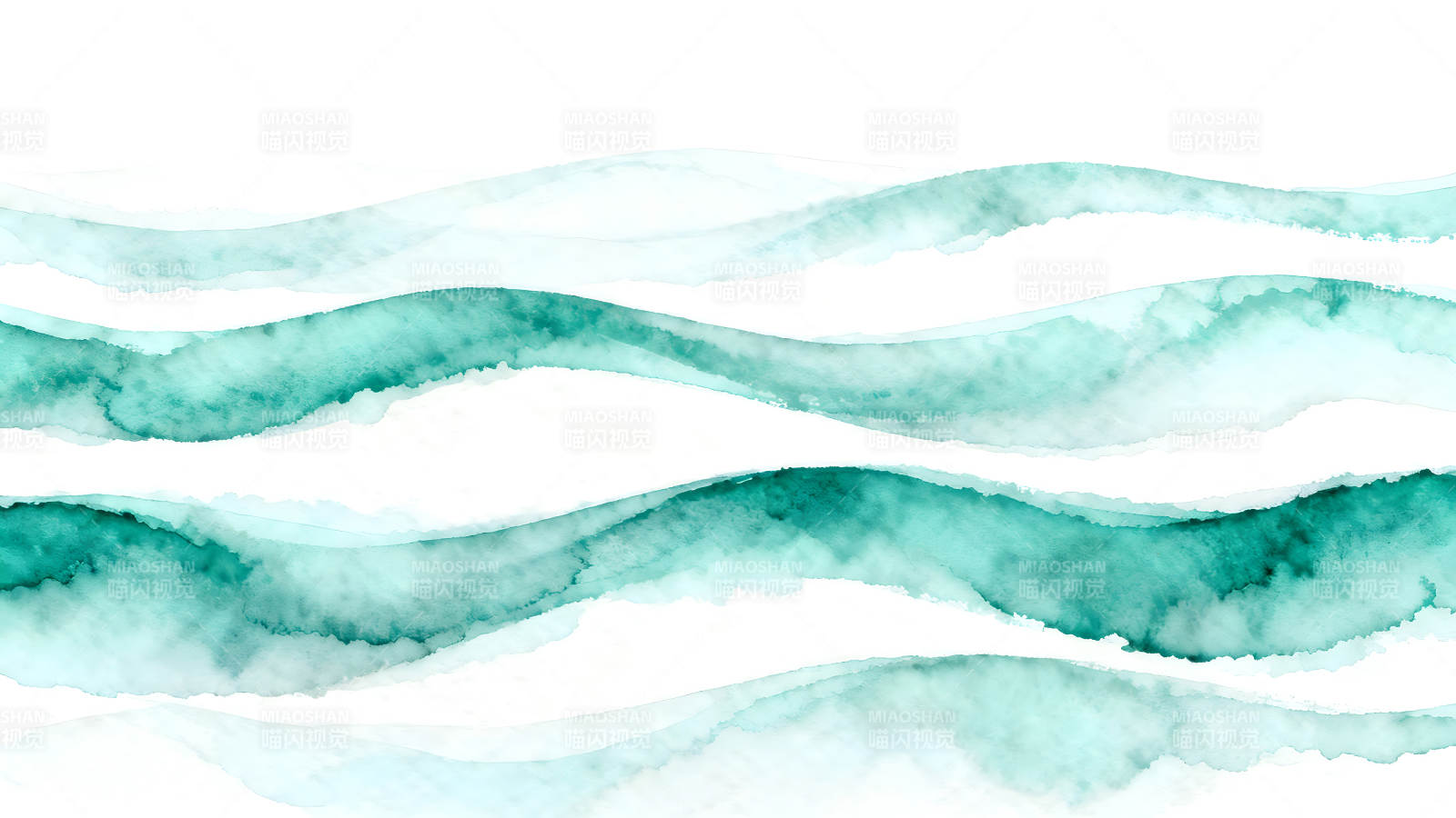 水彩波浪图案清新简约图片