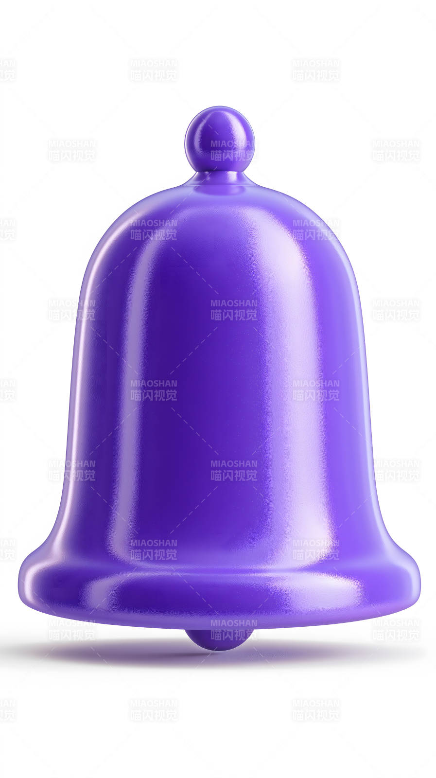 紫色铃铛简洁美观图片