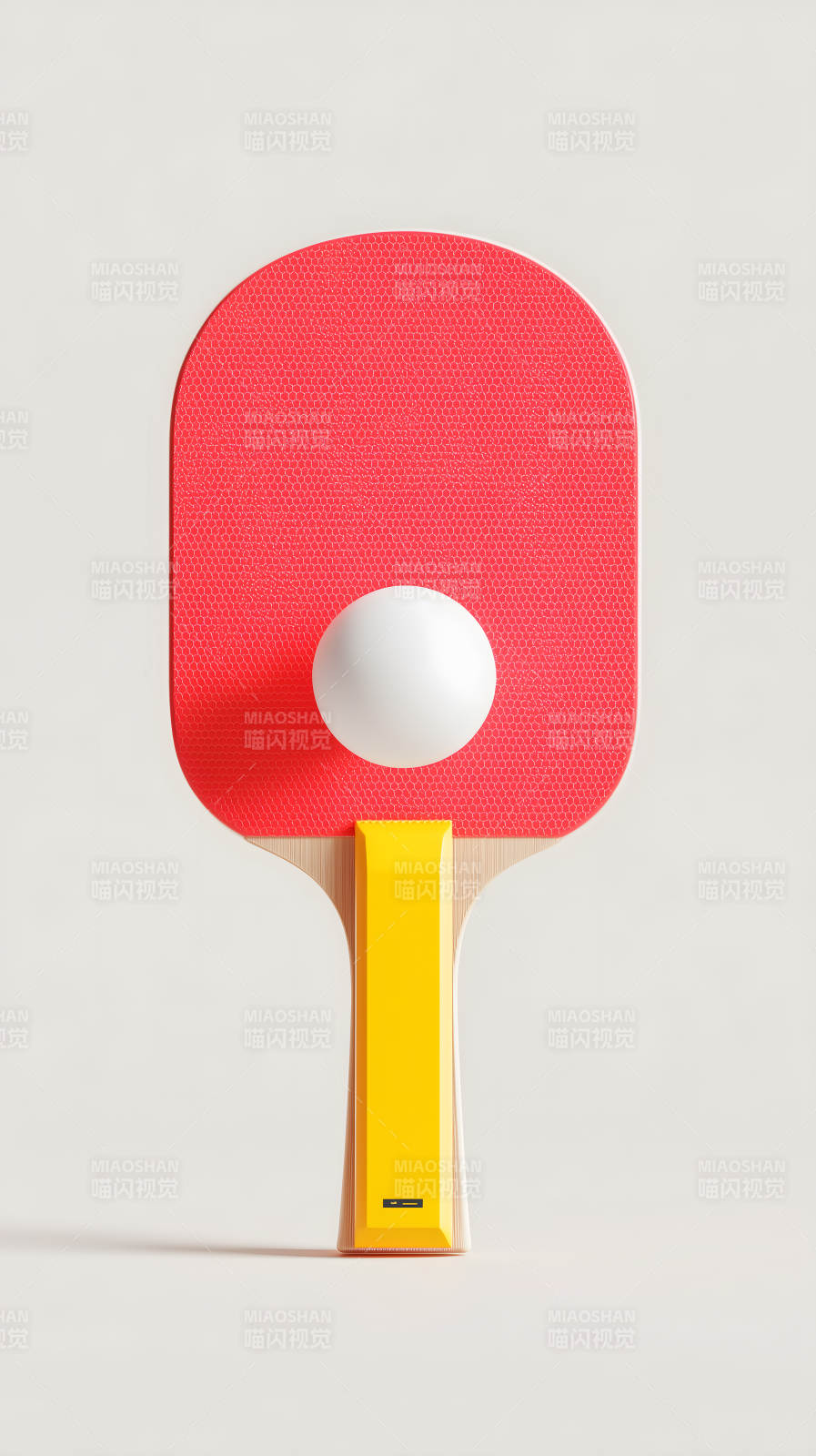 乒乓球拍和球的特写图片