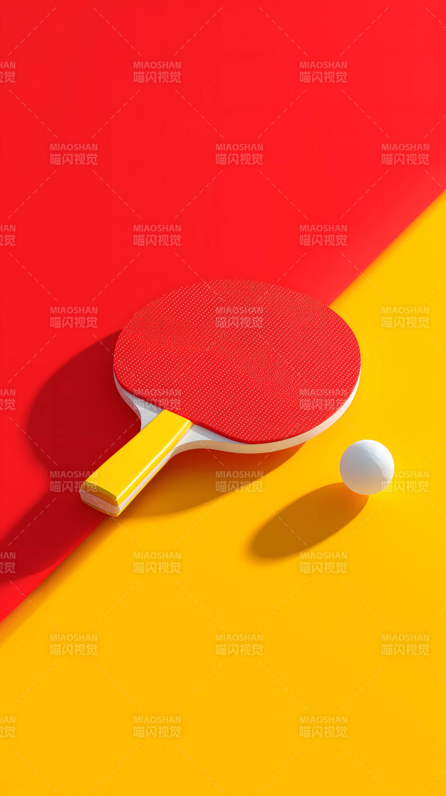 乒乓球拍与球组合图片