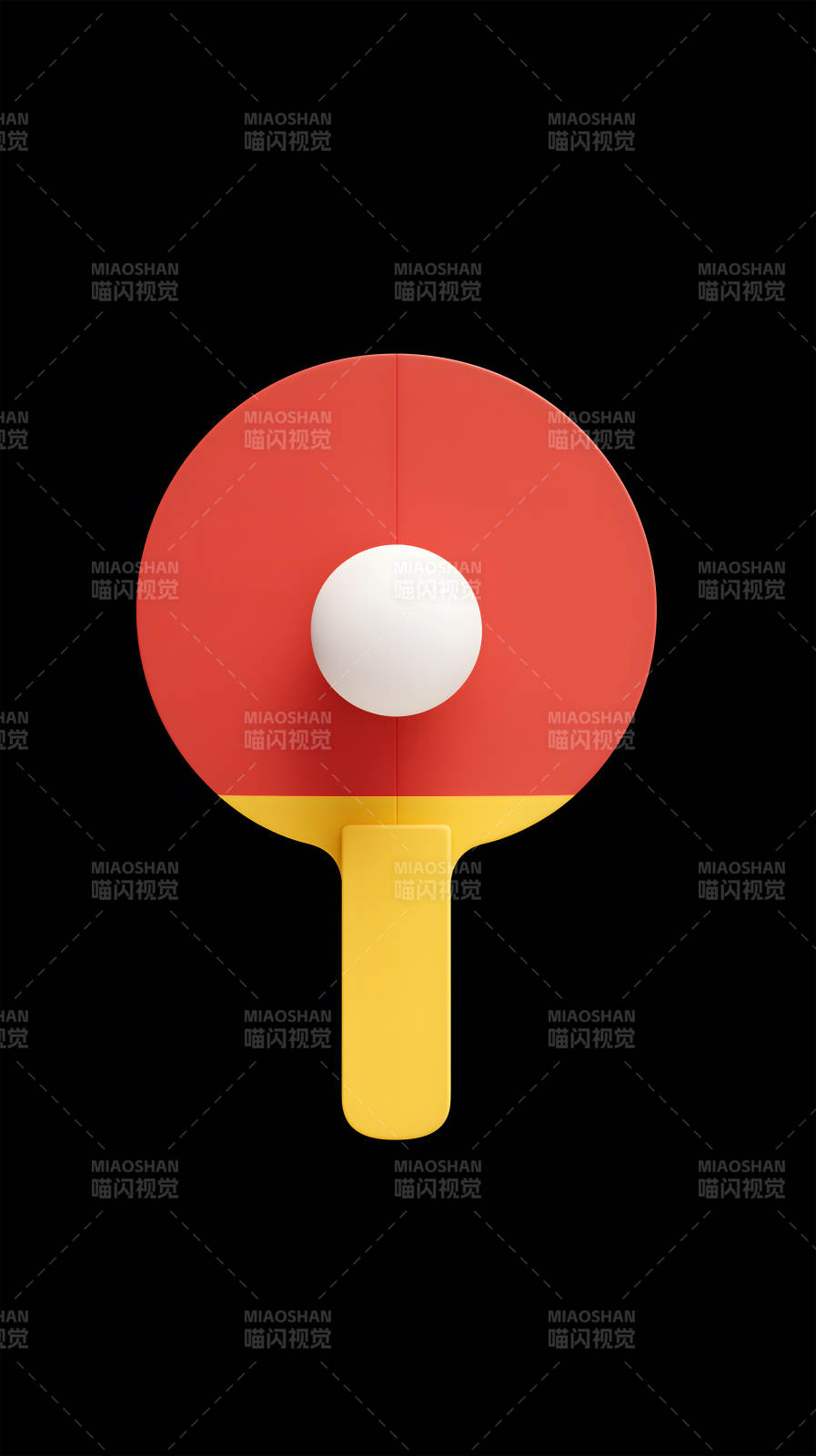 乒乓球拍静物图片