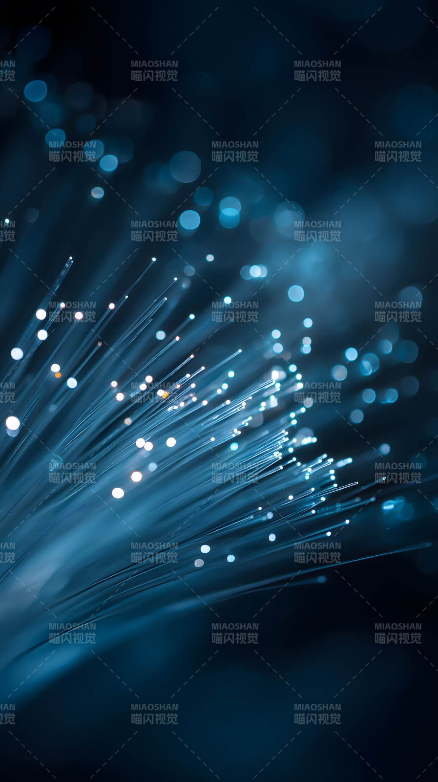 光纤夜景蓝色浪漫图片