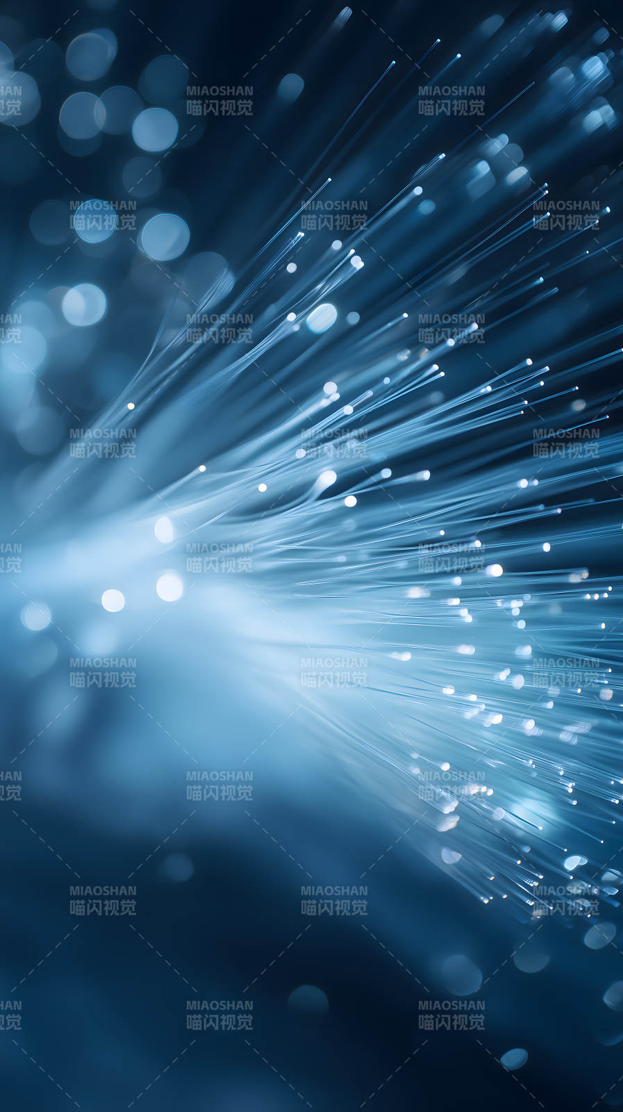 蓝色光纤科技图片