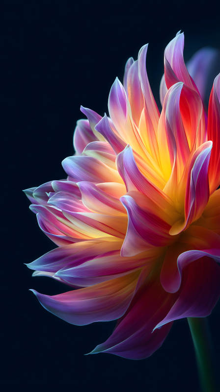 绚丽花朵特写色彩明亮图片