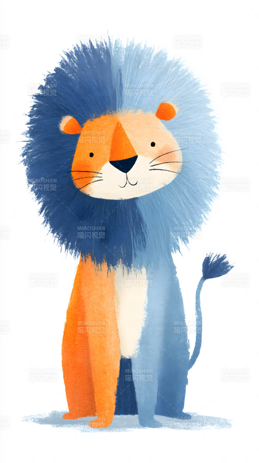 卡通狮子可爱形象图片