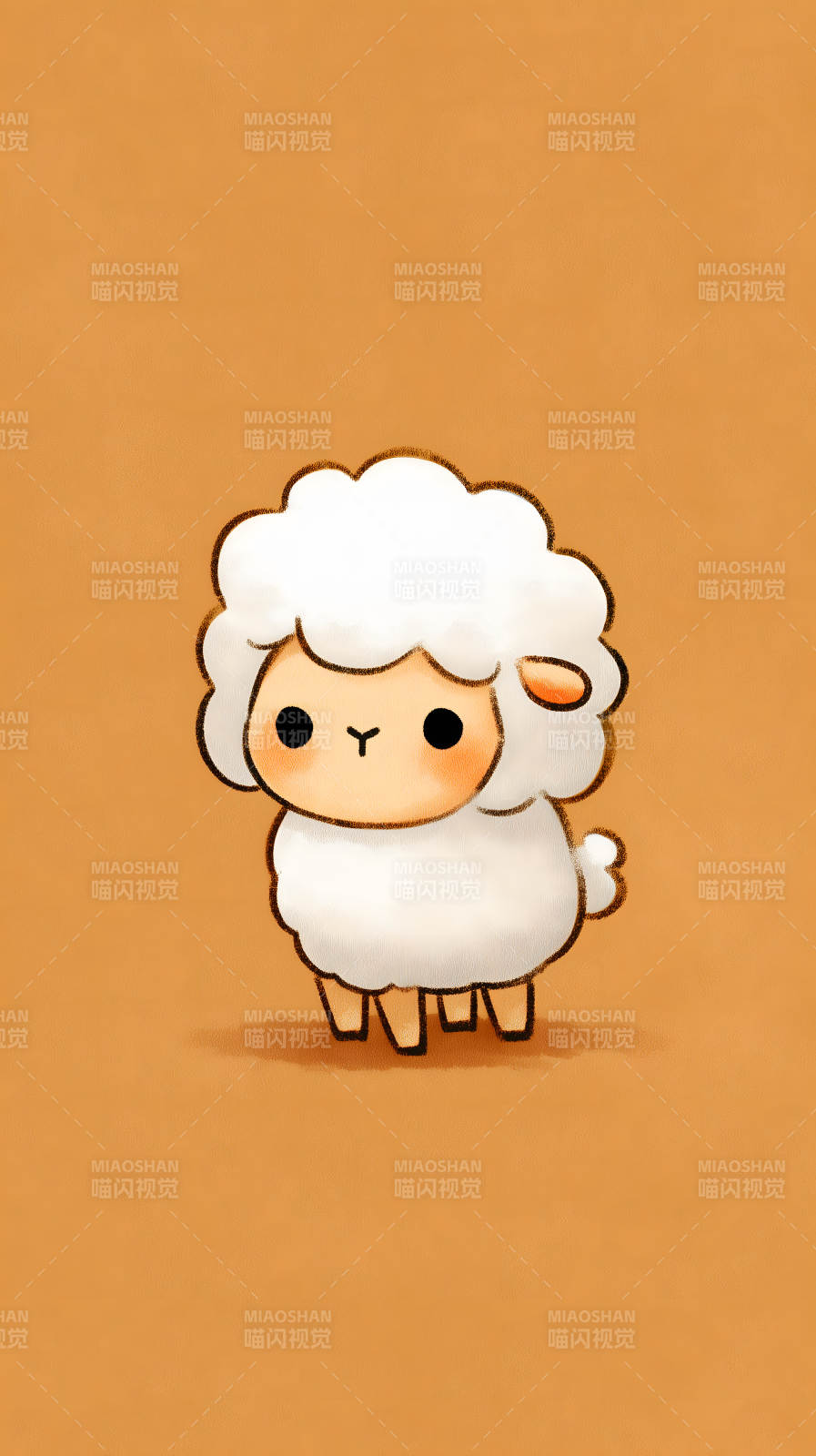 可爱卡通小羊图片